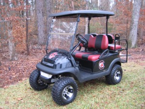 Black Custom Golf Cart